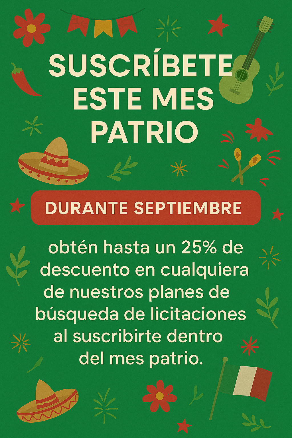 Promoción buscador número 1 de licitaciones en México