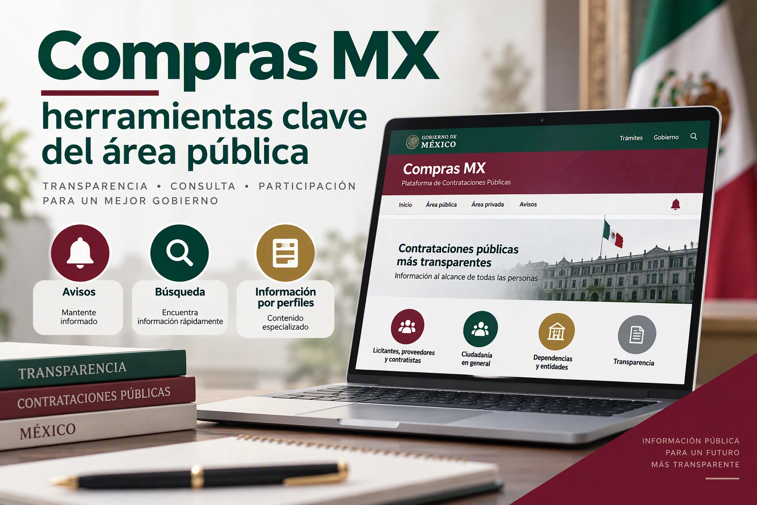 Compras MX: herramientas clave del área pública