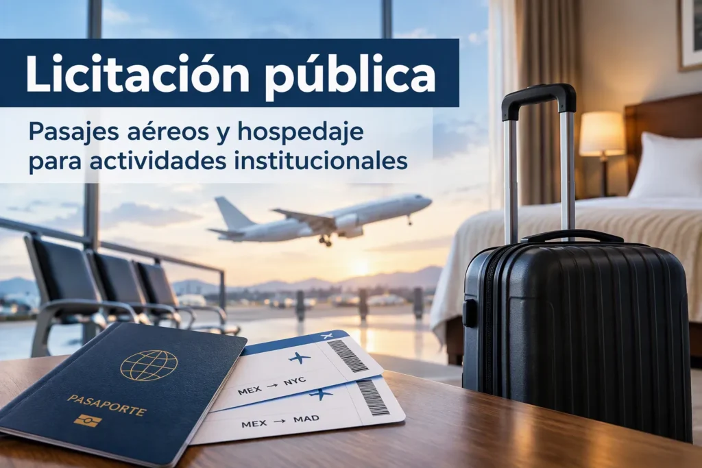 Licitación pública para pasajes aéreos y hospedaje del ITSON