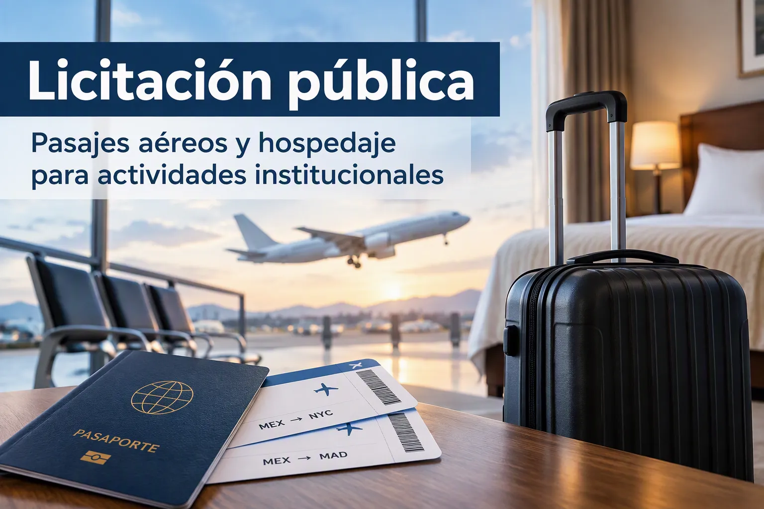 Licitación pública para pasajes aéreos y hospedaje del ITSON